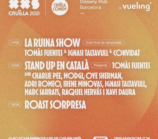 3 dies de Comedy al Cruïlla XXS 2021
